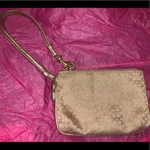 Mini Coach wristlet